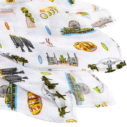 Los Angeles Muslin Swaddle Blanket