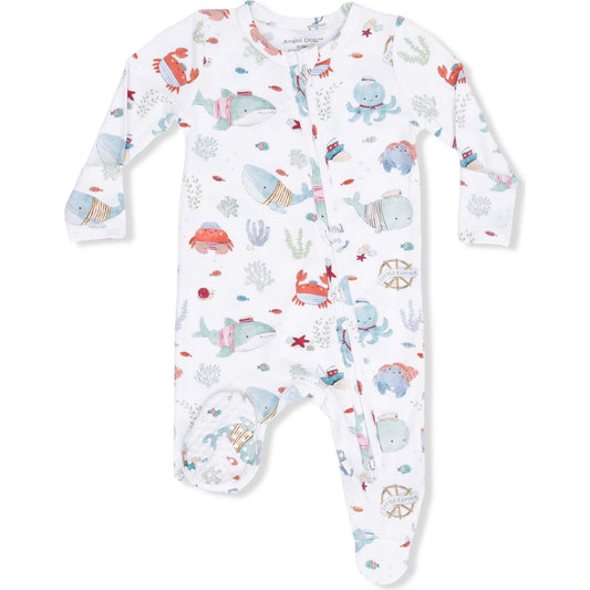 Sunny Sandcastles 2 Way Zipper Footie