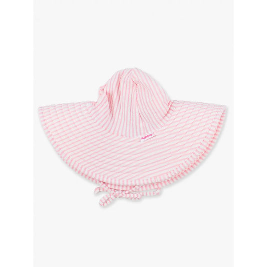 Pink Seersucker Swim Hat