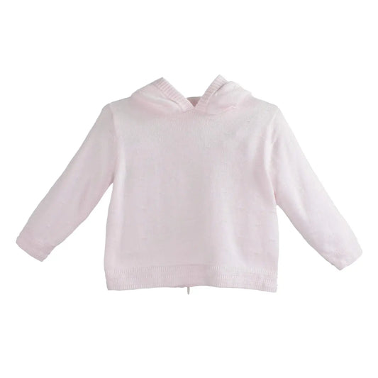 Back Zip Hooded Cardigan