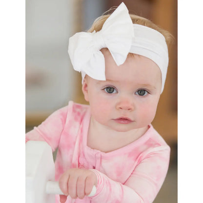 White Big Bow Headband