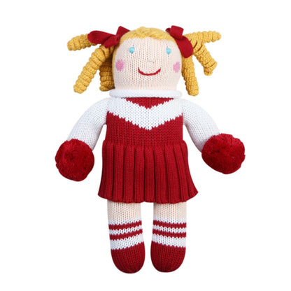 Cheerleader Knit Doll Red And White