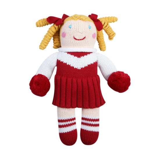 Cheerleader Knit Doll Red And White