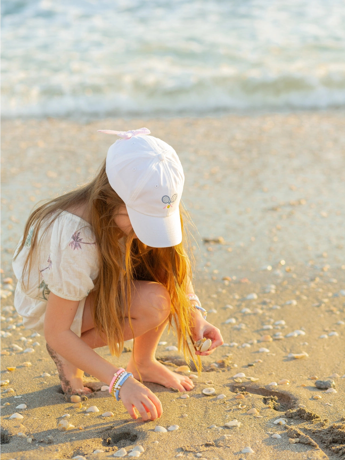 Tennis Bow Girls Baseball Hat