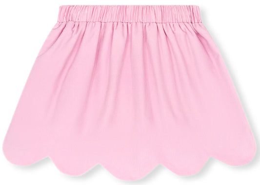 Sophie Scalloped Skirt Pink
