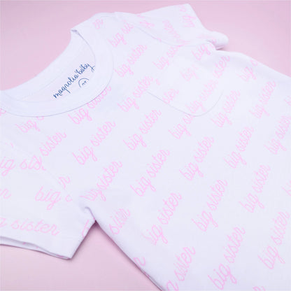 Big Sister Print Short Sleeve Night Dress