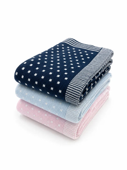 Pin Dot Blanket (Pink, Blue)