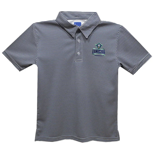 UNCW Embroidered Stripe Polo