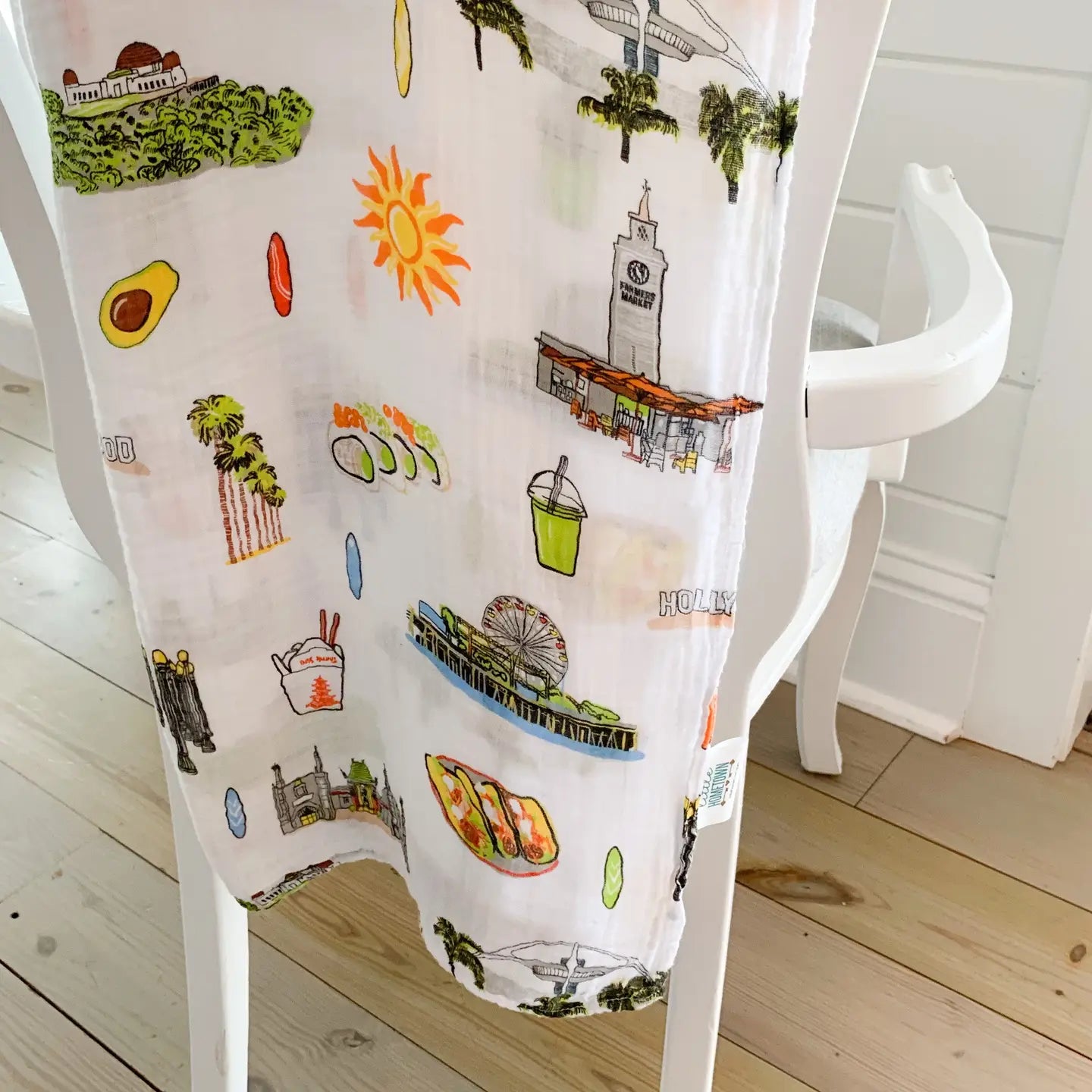 Los Angeles Muslin Swaddle Blanket