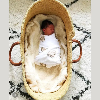 Oyster Muslin Swaddle Blanket