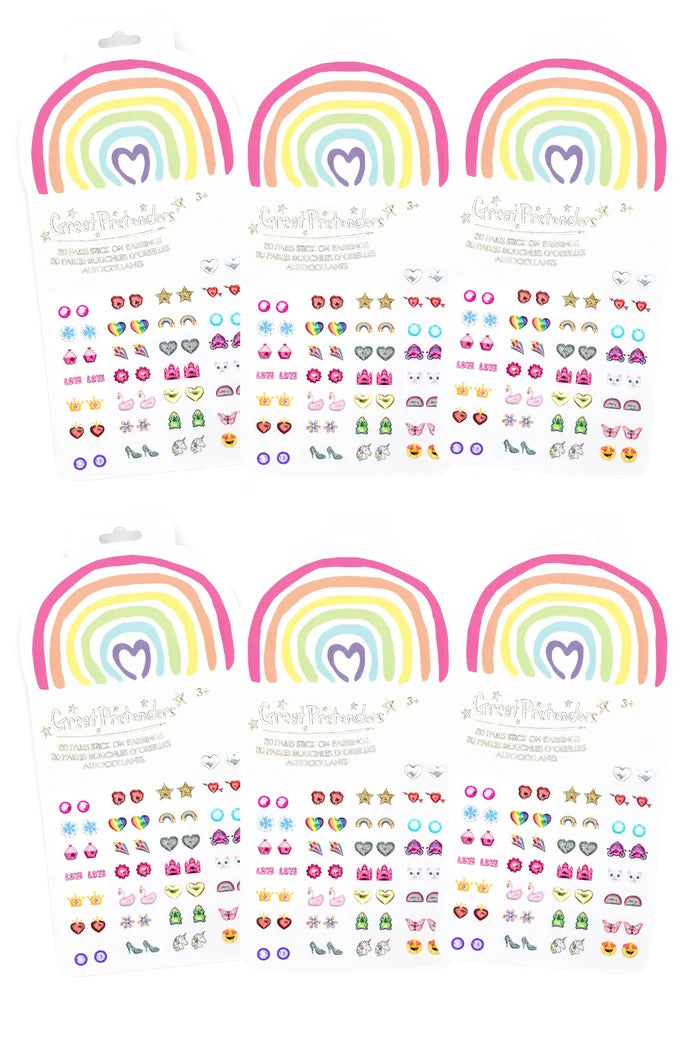 Rainbow Love Sticker Earrings