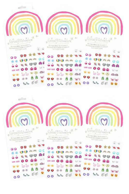 Rainbow Love Sticker Earrings
