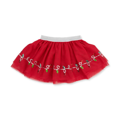 Christmas Lights Tutu Skirt With Bike Shorts