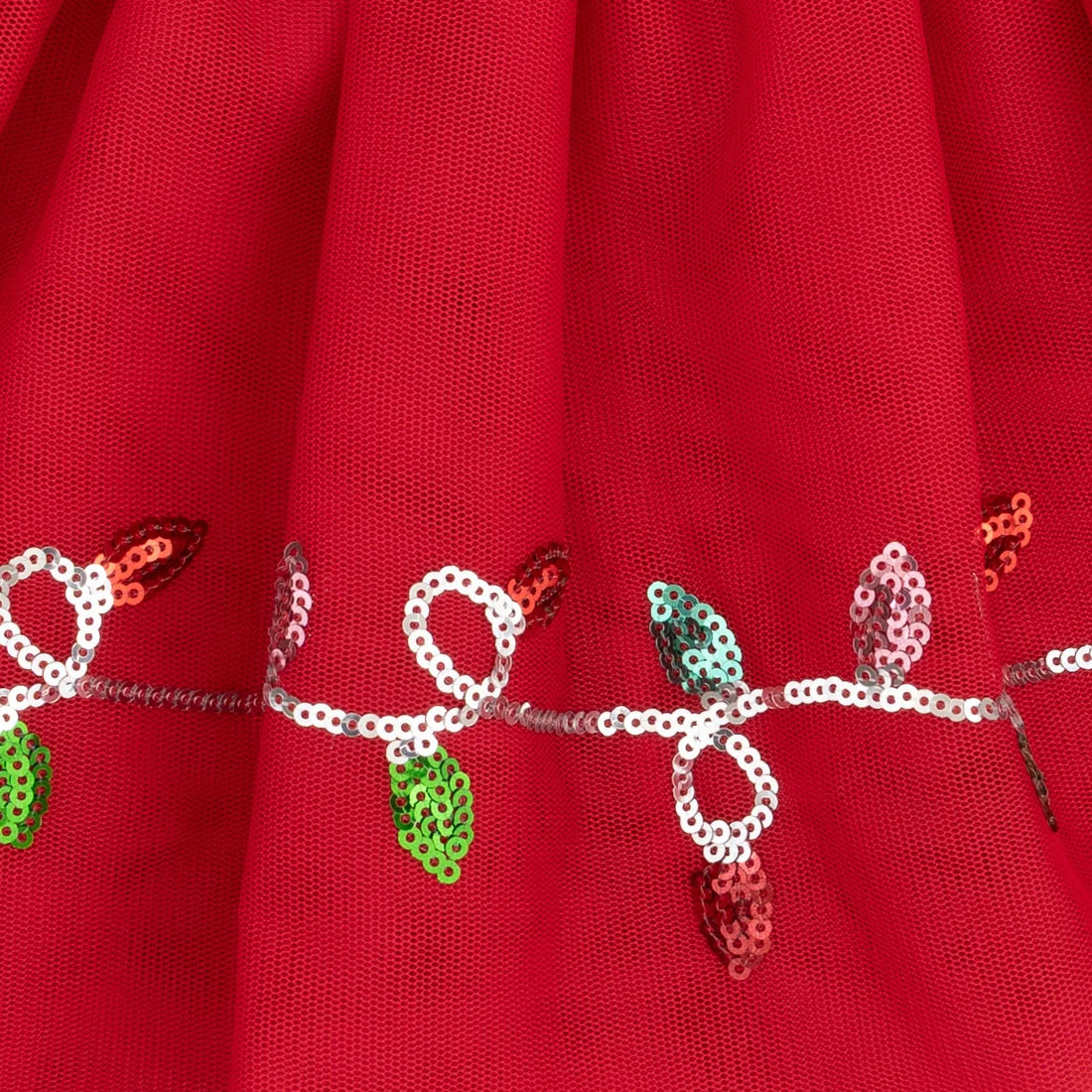 Christmas Lights Tutu Skirt With Bike Shorts