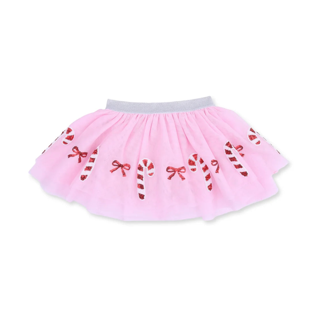 Candy Canes Tutu Skirt With Bike Shorts