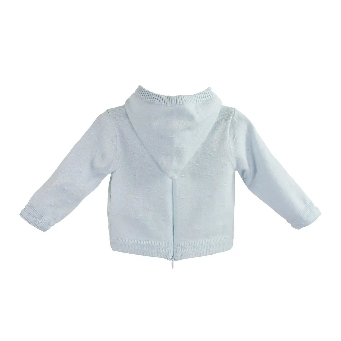 Back Zip Hooded Cardigan