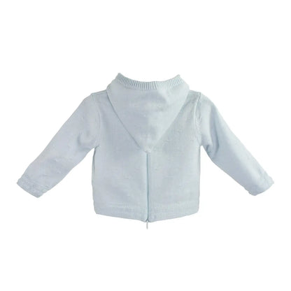 Back Zip Hooded Cardigan