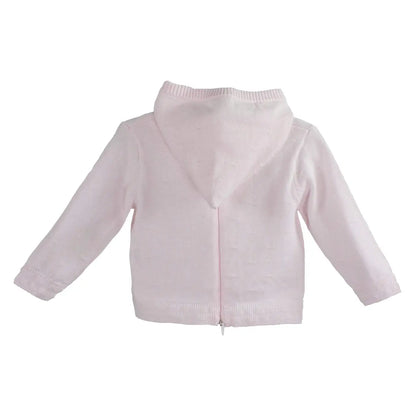 Back Zip Hooded Cardigan