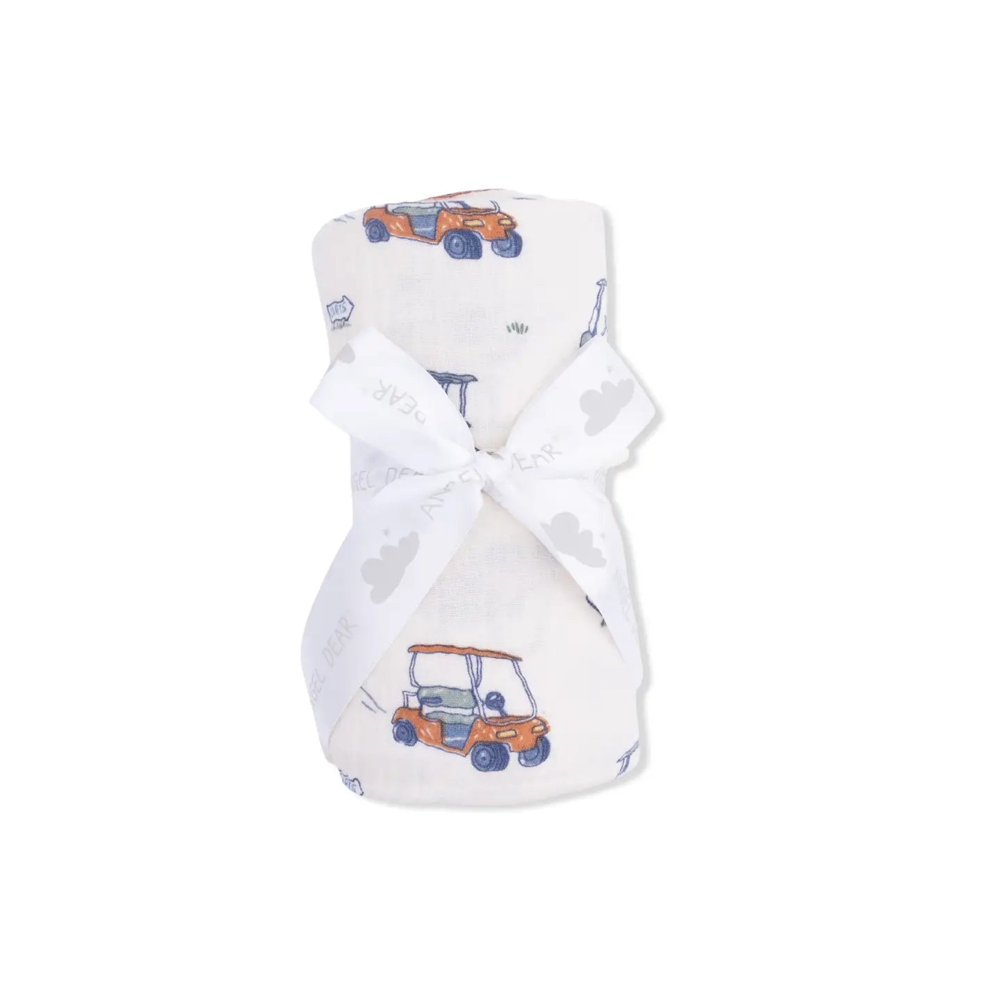 Zooming Golf Carts Swaddle Blanket