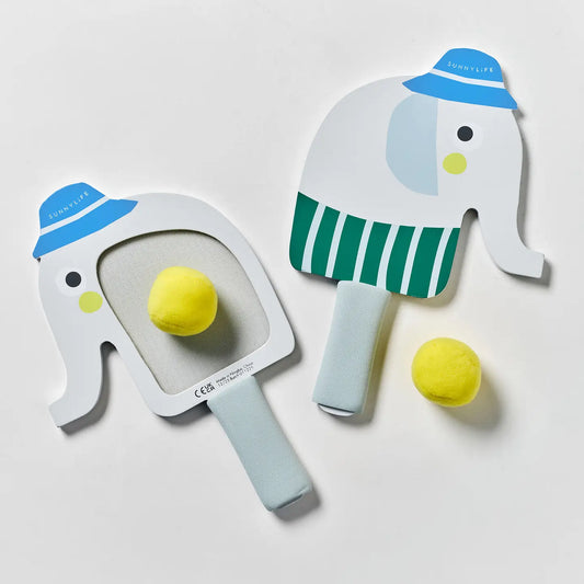 Kids Velcro Beach Bats Eli The Elephant