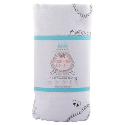 Southern Belle Muslin Swaddle Blanket