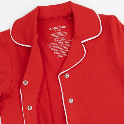 Ribbon Red - Long Sleeve Coat Style PJs