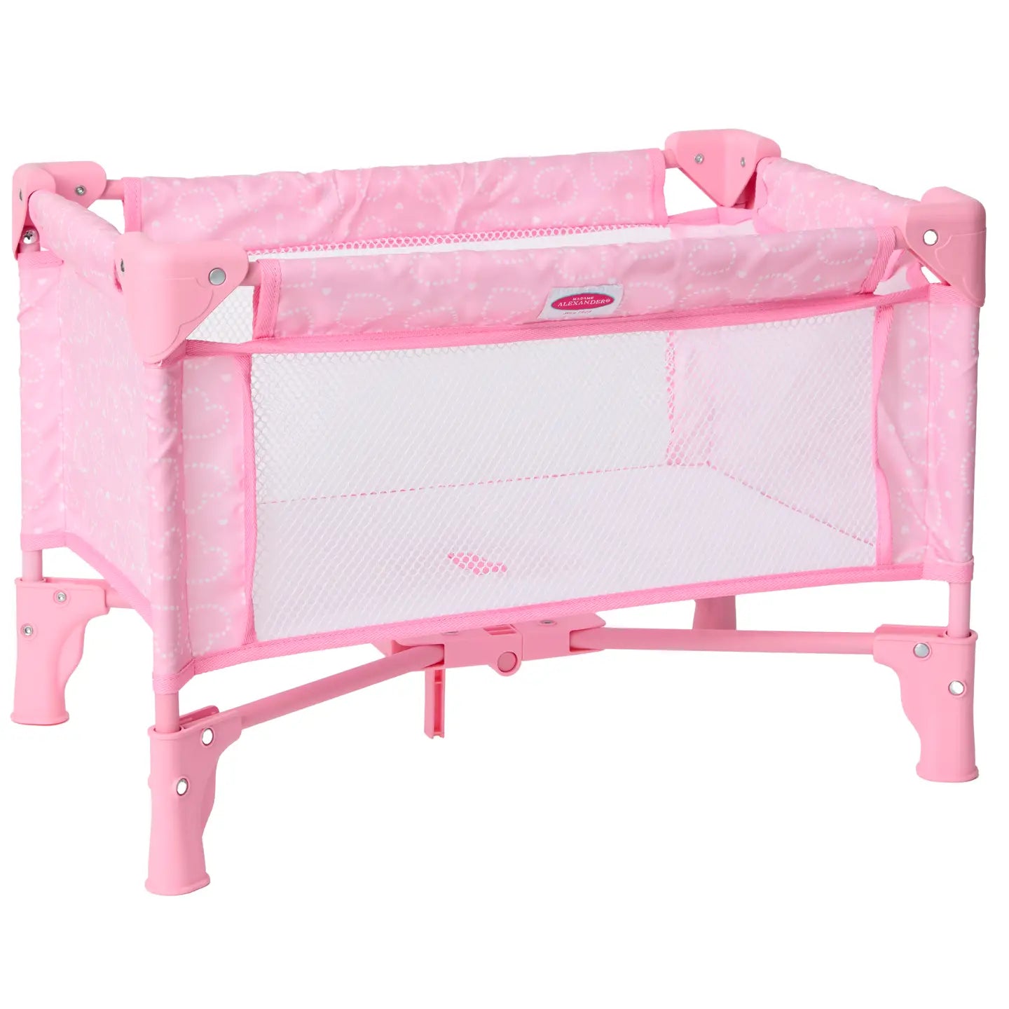 Pink Hearts Pack and Play