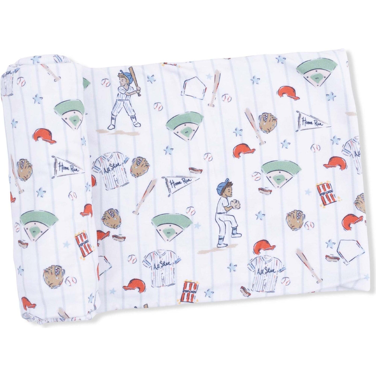 Home Run Baseball Swaddle Blanket