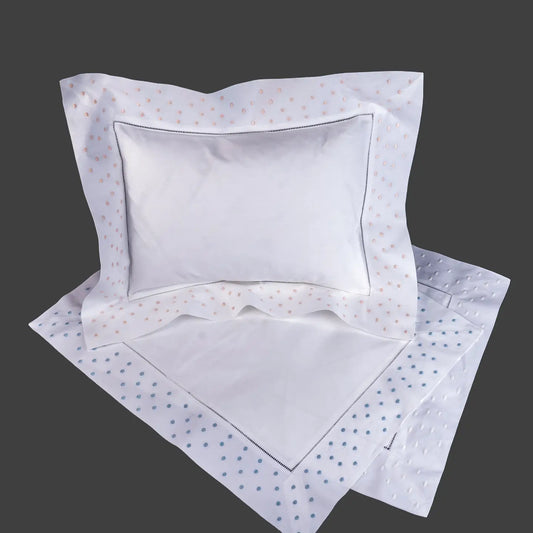 Pink Swiss Dot Pillow With Insert