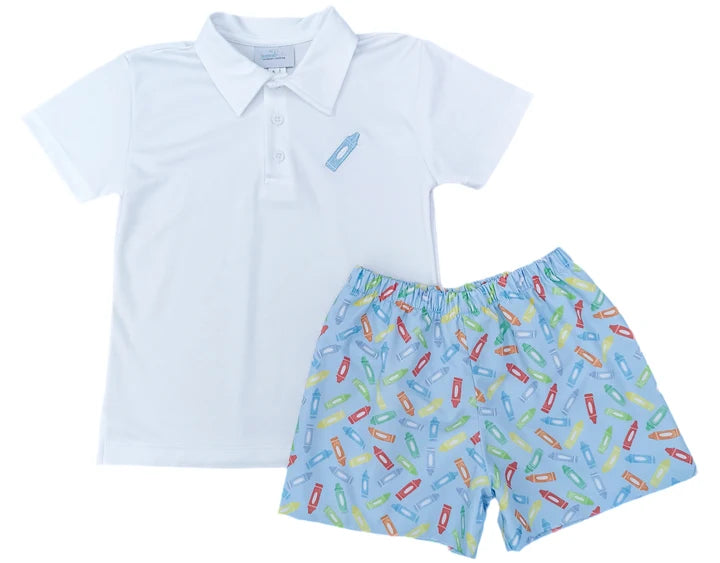 Conrad Shorts Back to School Crayons (Shorts Only)
