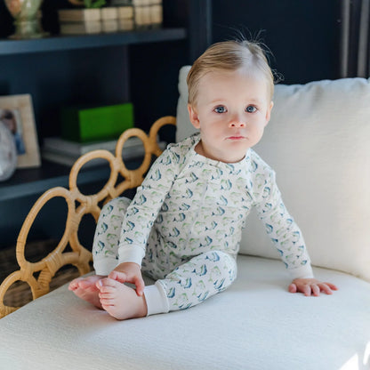 Parker Boys Zipper Pajama Jumping Trout