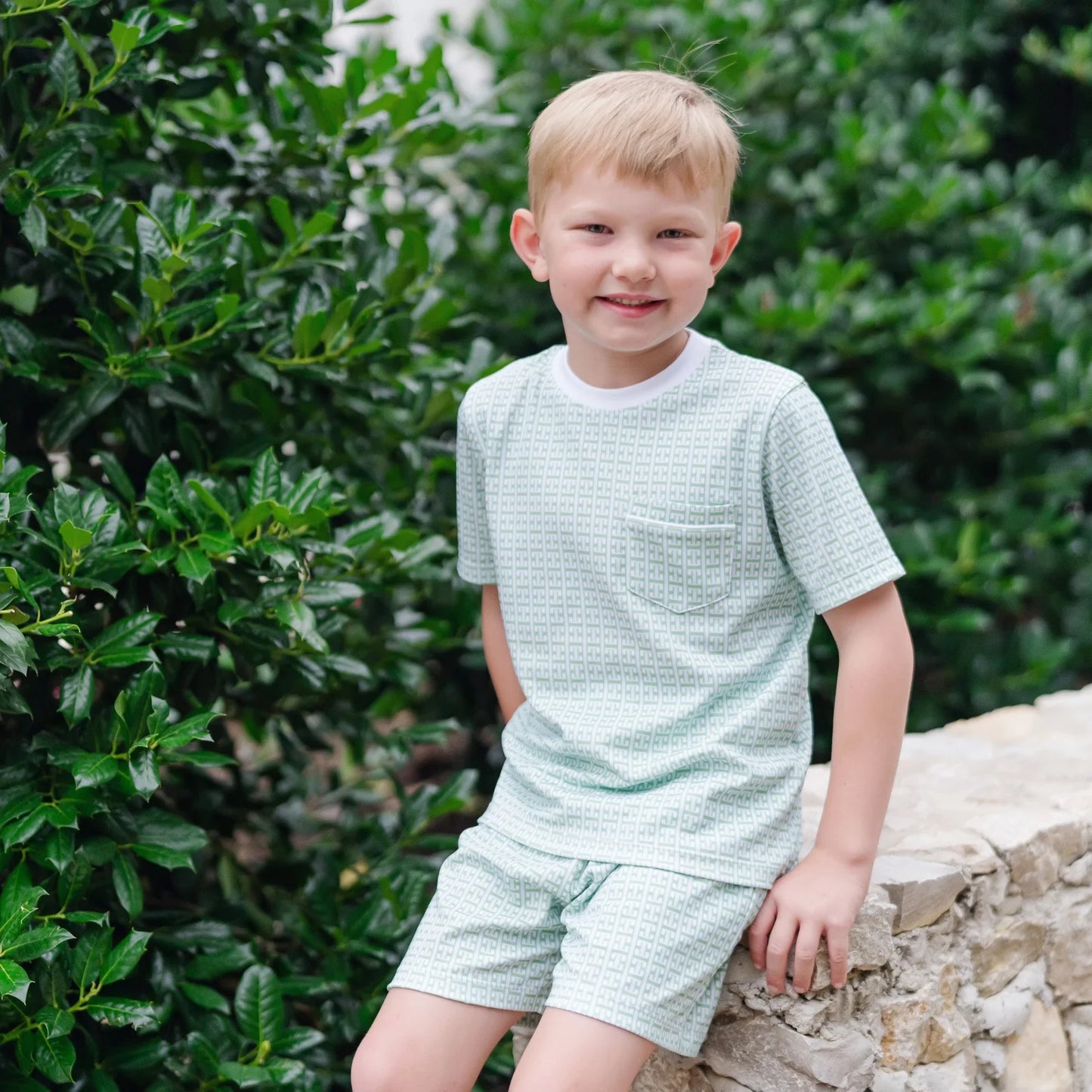 Charles Boy Short Set Garden Trellis