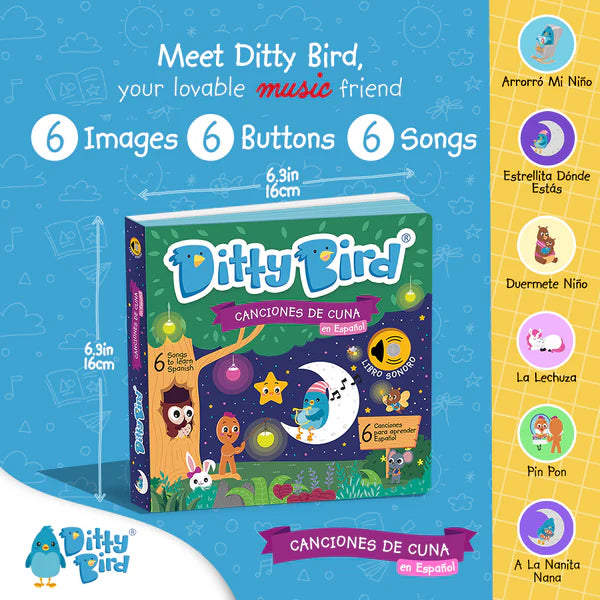 Ditty Bird Bedtime Songs in Spanish