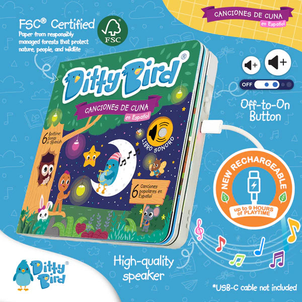 Ditty Bird Bedtime Songs in Spanish