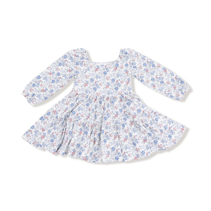 Country Girl Floral Long Sleeve Dress & Bamboo Legging