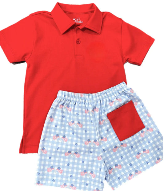 Conrad Knit Patriotic Shorts