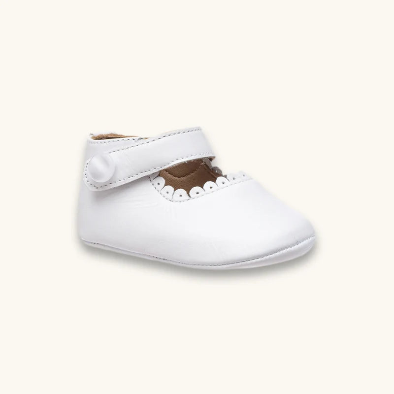 Baby Mary Jane - White Leather