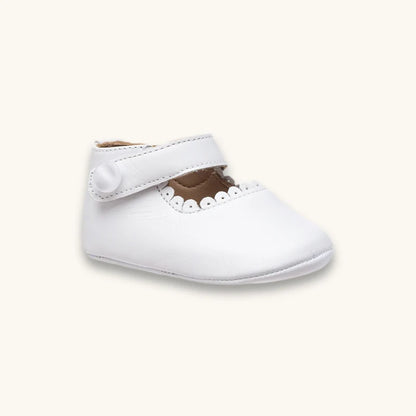 Baby Mary Jane - White Leather
