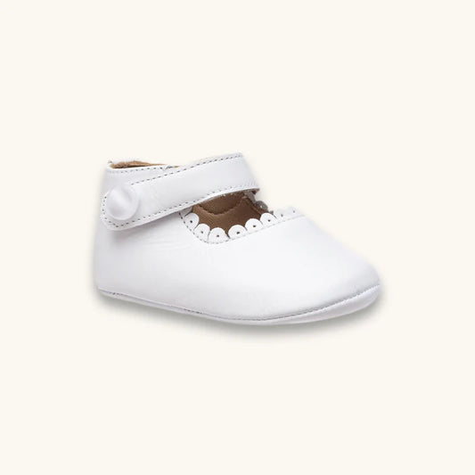 Baby Mary Jane - White Leather