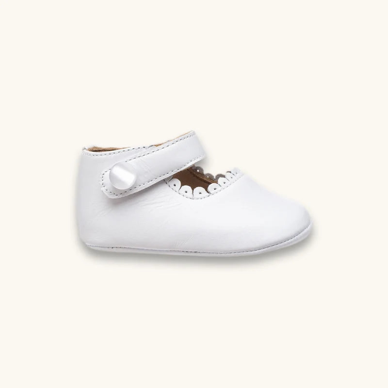 Baby Mary Jane - White Leather