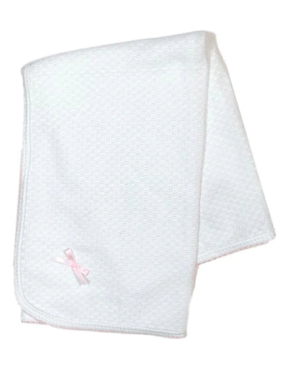Receiving Blanket With Bow
