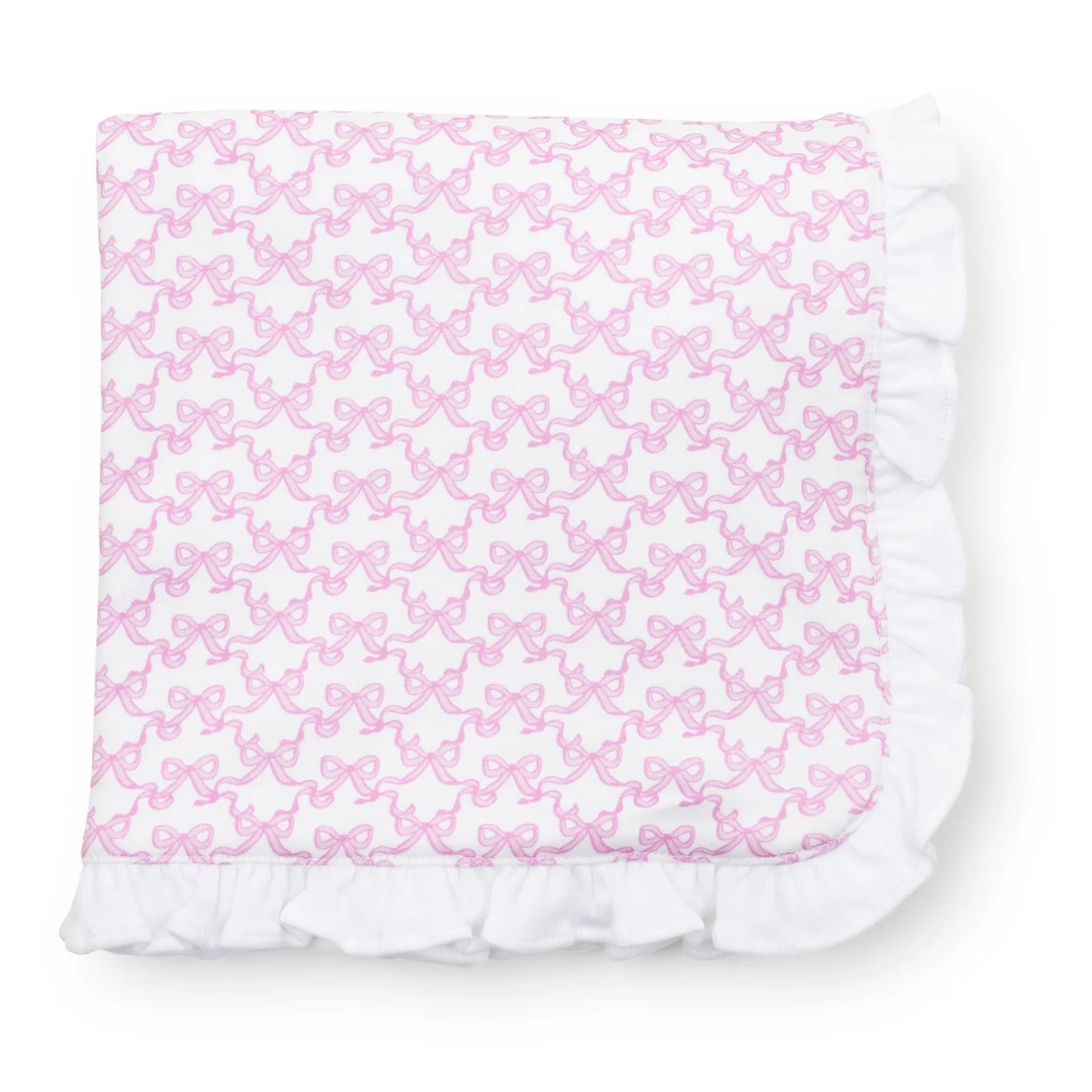 Ruffled Blanket Pretty Pink Bows