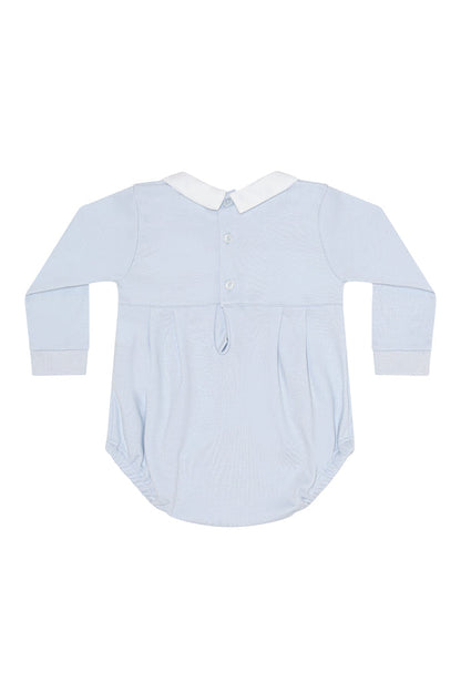 Blue Pumpkin Patch Embroidered Bubble