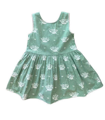 Scoop Back Boats Dress