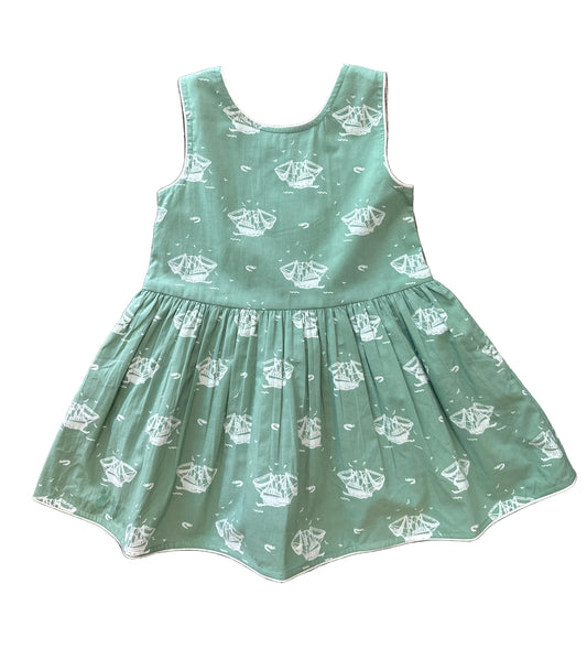 Scoop Back Boats Dress