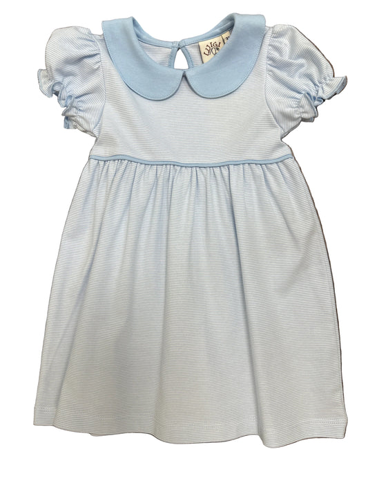 Baby Blue And White Stripe Dress