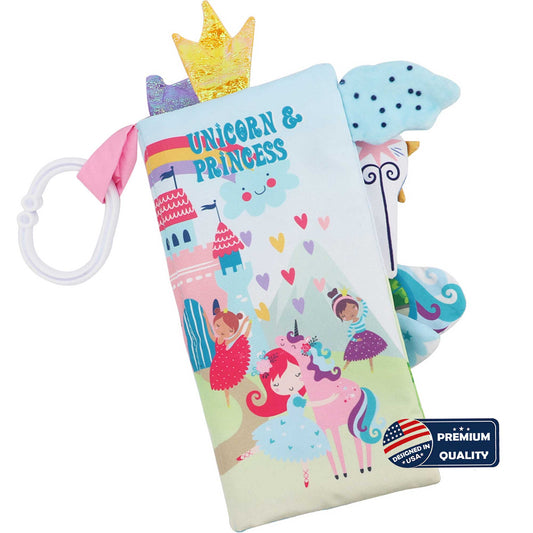 Unicorn & Princess Book With Stroller Ring