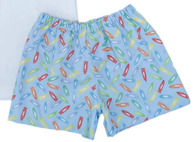 Conrad Shorts Back To School Crayons