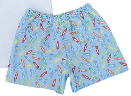 Conrad Shorts Back To School Crayons