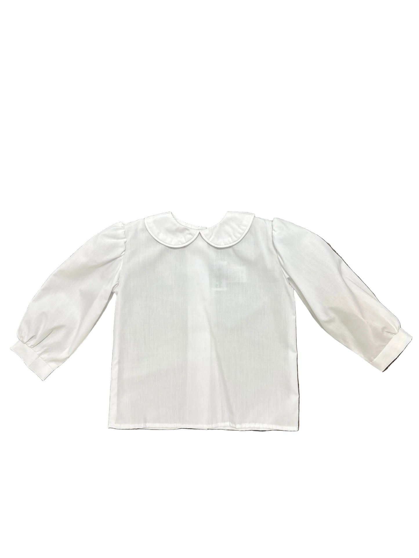 Long Sleeve Blouse with White Piping